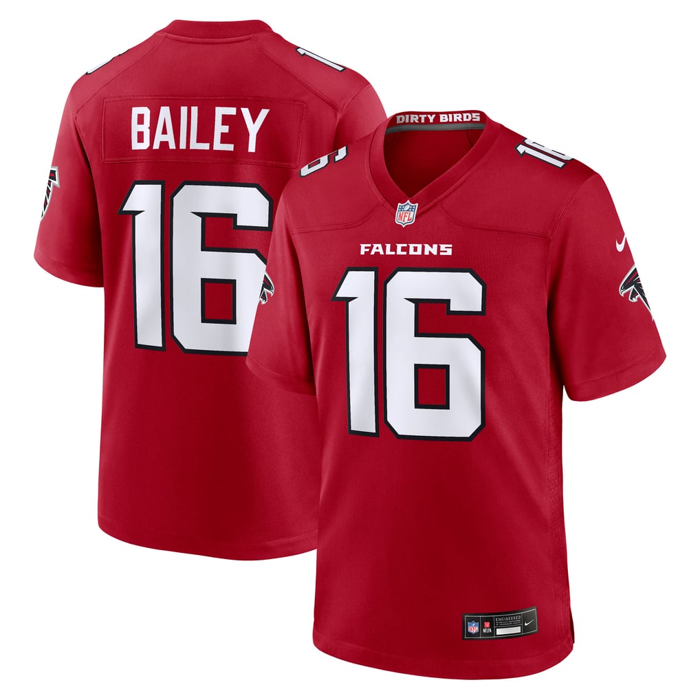 Men's Atlanta Falcons Jake Bailey Red Team Game Jersey