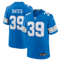 Men's Detroit Lions Jake Bates Blue Team Game Jersey