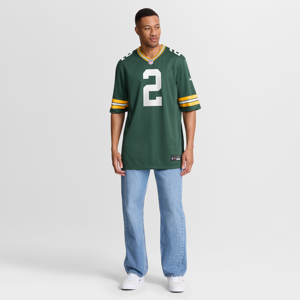 Men's Green Bay Packers Jake Curhan Green Team Game Jersey
