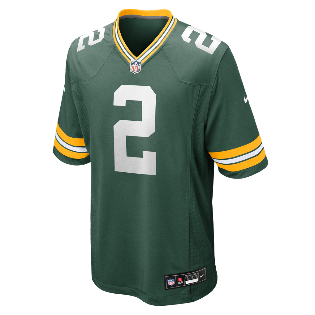 Men's Green Bay Packers Jake Curhan Green Team Game Jersey