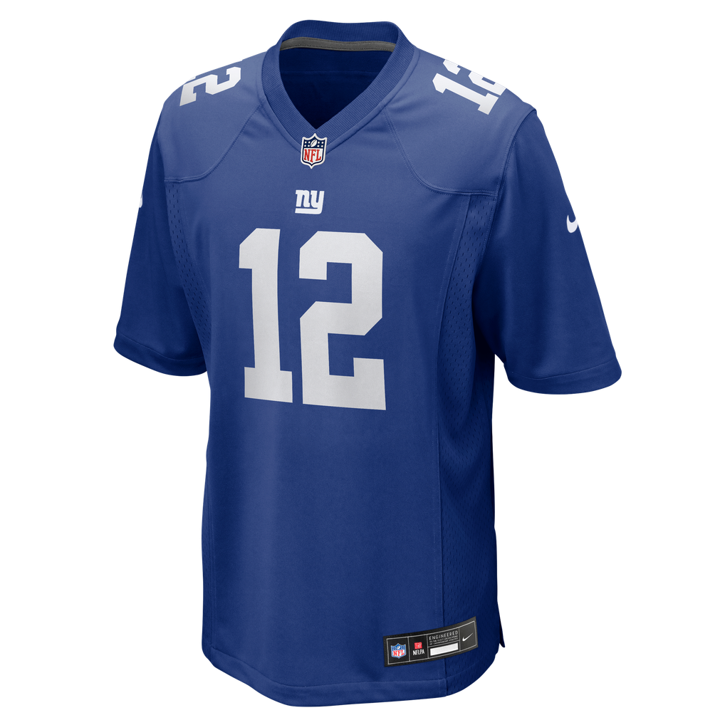 Men's New York Giants Jake Haener Royal Team Game Jersey