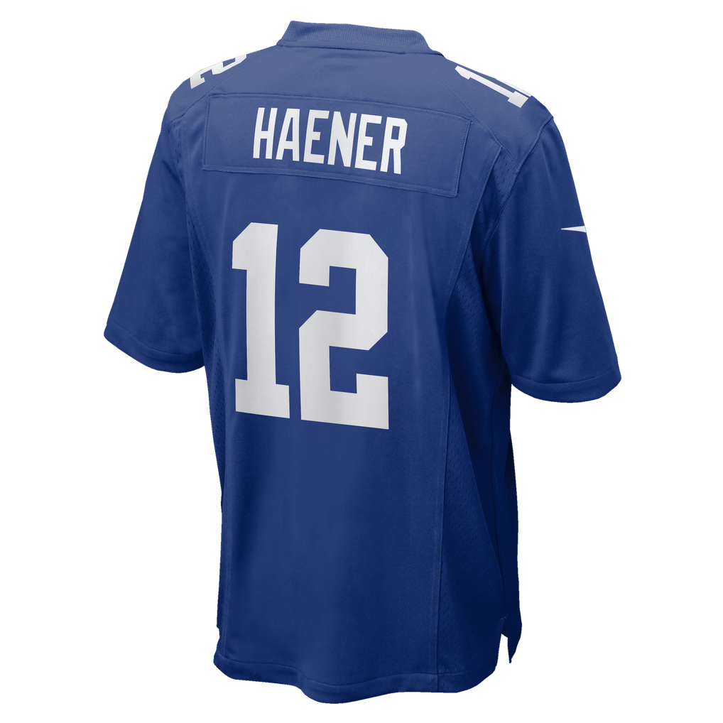 Men's New York Giants Jake Haener Royal Team Game Jersey