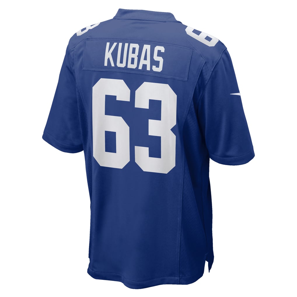 Men's New York Giants Jake Kubas Royal Team Game Jersey