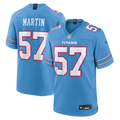 Men's Tennessee Titans Jake Martin Light Blue Team Game Jersey