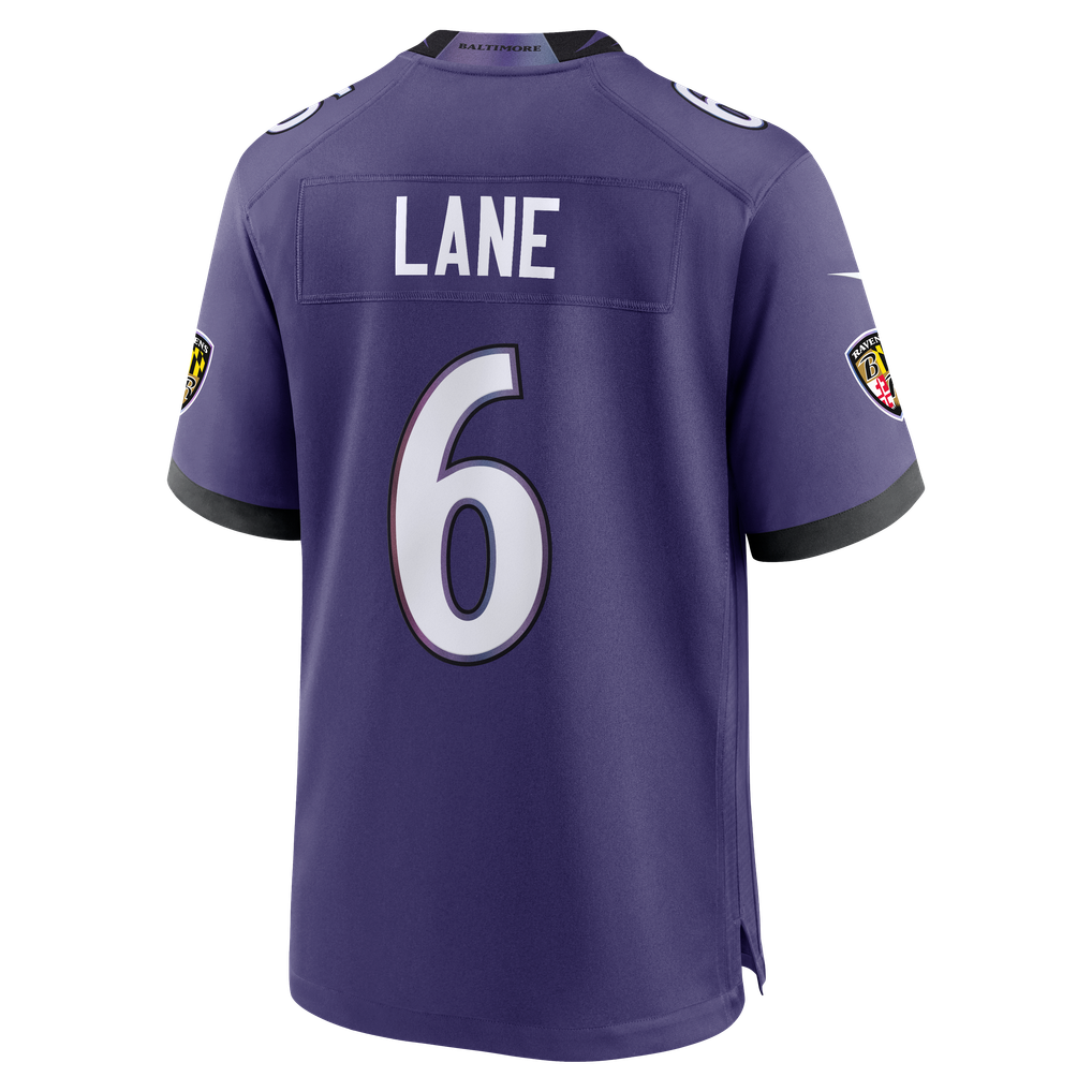 Men's Baltimore Ravens Ja'Kobi Lane Purple Team Game Jersey