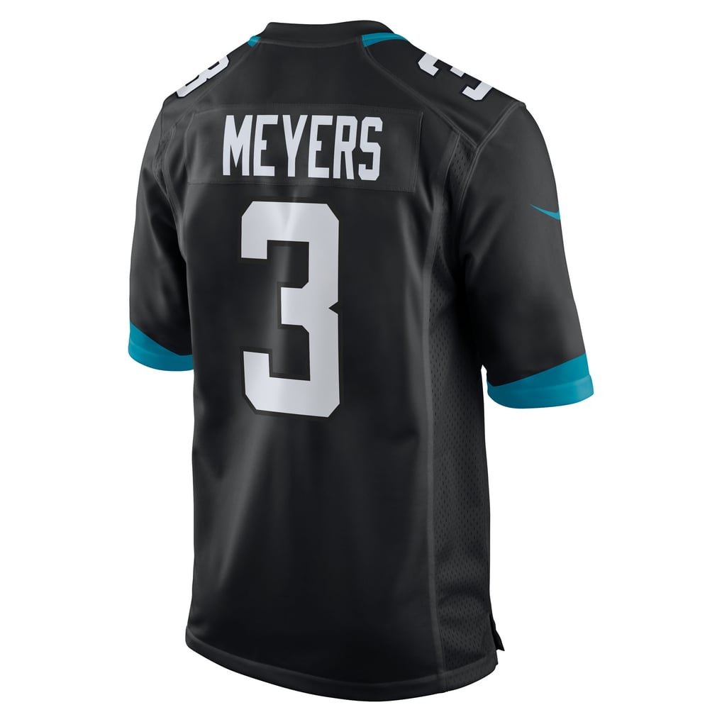 Men's Jacksonville Jaguars Jakobi Meyers Black Alternate Game Jersey