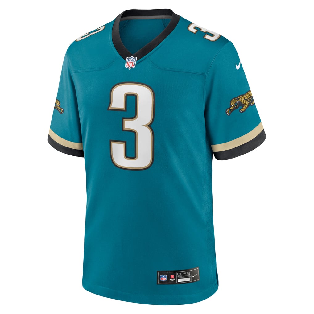 Men's Jacksonville Jaguars Jakobi Meyers Teal Alternate 2 Prowler Throwback Game Jersey