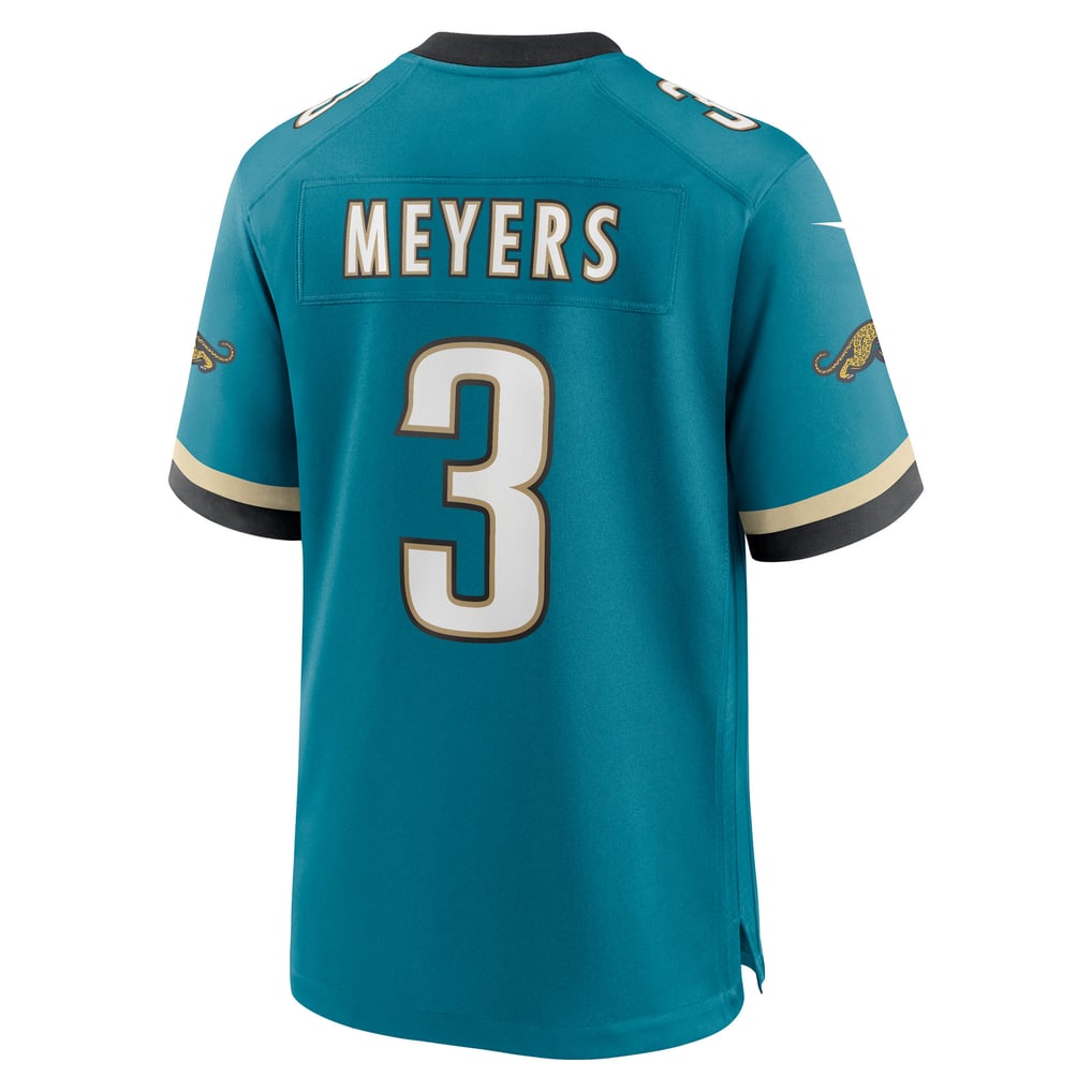 Men's Jacksonville Jaguars Jakobi Meyers Teal Alternate 2 Prowler Throwback Game Jersey