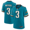 Men's Jacksonville Jaguars Jakobi Meyers Teal Alternate 2 Prowler Throwback Game Jersey