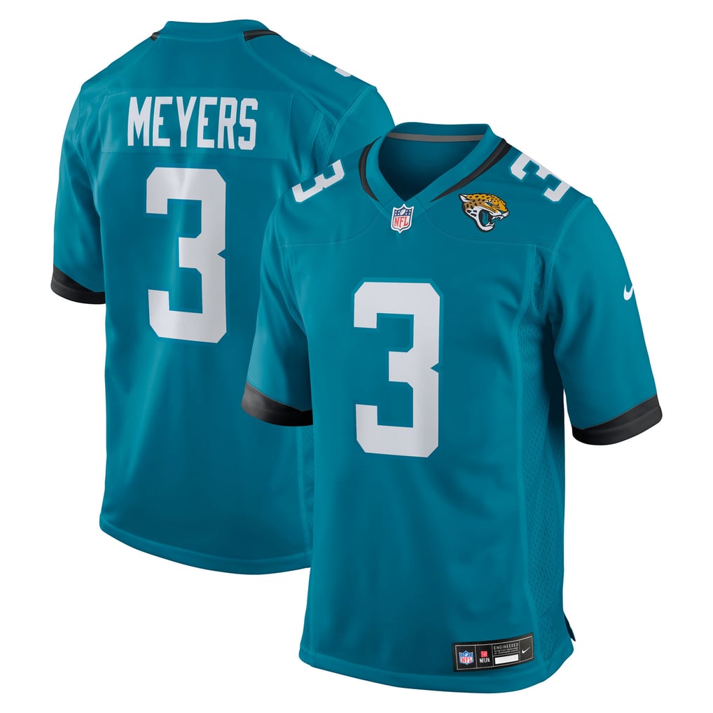 Men's Jacksonville Jaguars Jakobi Meyers Teal Team Game Jersey
