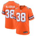 Men's Denver Broncos Jaleel McLaughlin Orange Mile High Collection 1977 Throwback Player Game Jersey