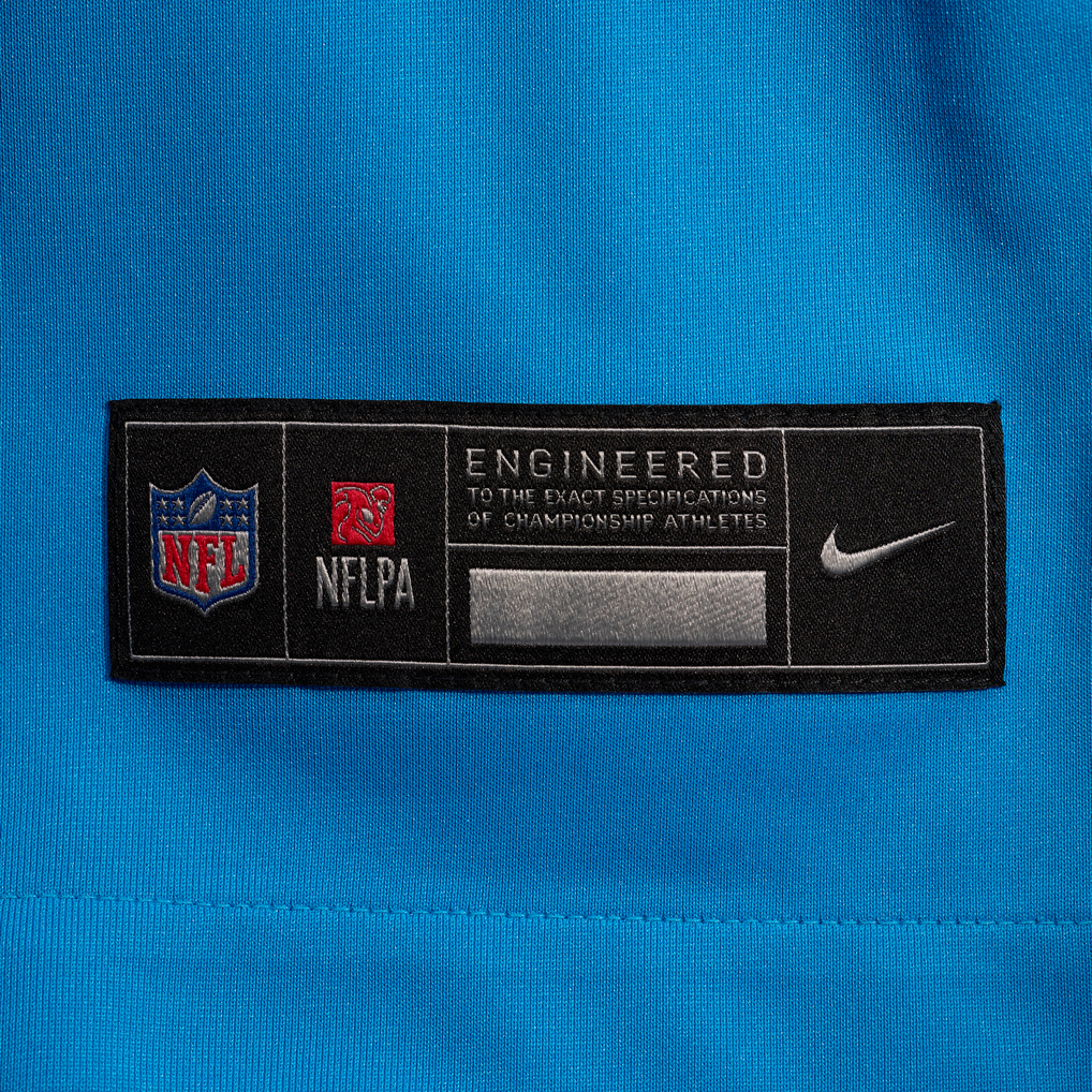 Men's Carolina Panthers Jalen Coker Blue Alternate Game Jersey
