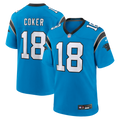 Men's Carolina Panthers Jalen Coker Blue Alternate Game Jersey
