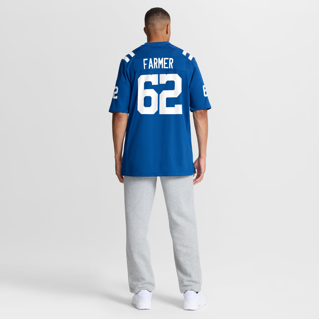 Men's Indianapolis Colts Jalen Farmer Royal Team Game Jersey