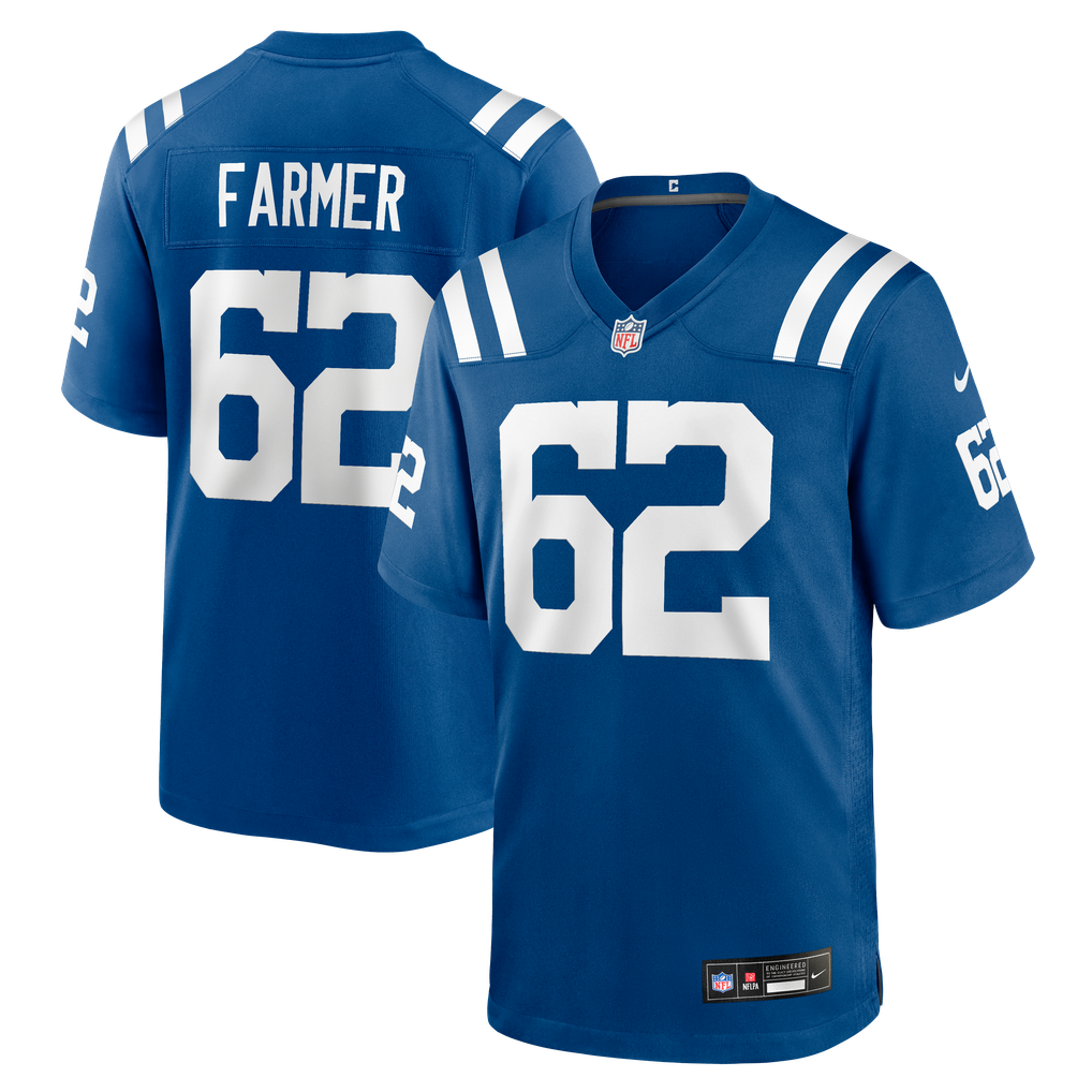 Men's Indianapolis Colts Jalen Farmer Royal Team Game Jersey