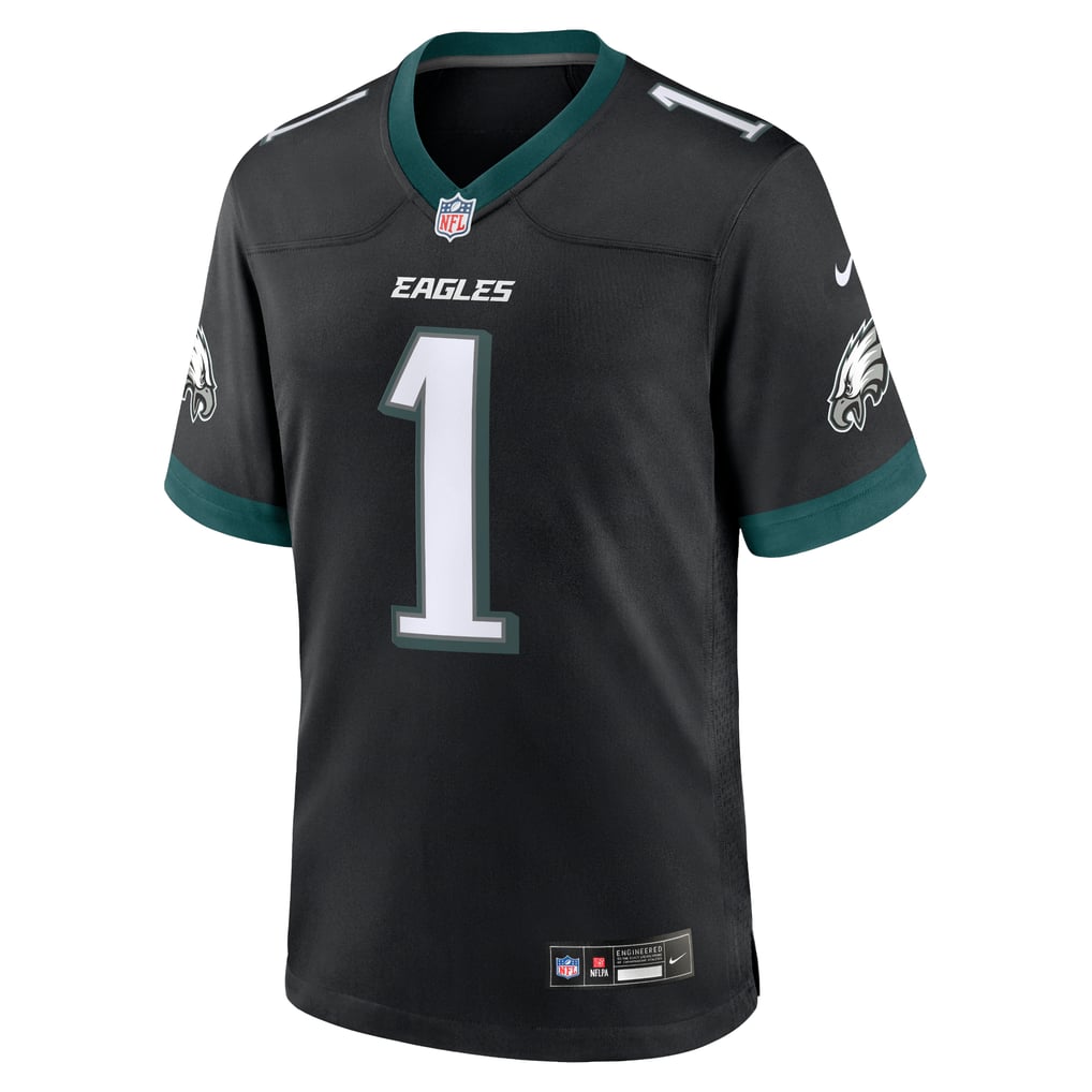 Men's Philadelphia Eagles Jalen Hurts Black Alternate Game Jersey