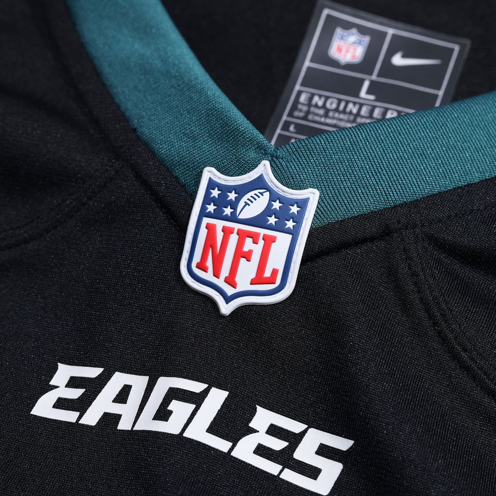 Men's Philadelphia Eagles Jalen Hurts Black Alternate Game Jersey