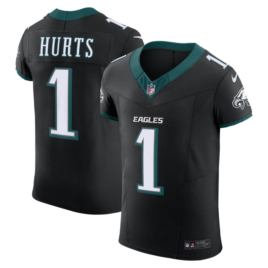 Men's Philadelphia Eagles Jalen Hurts Black Alternate Vapor F.U.S.E. Elite Jersey