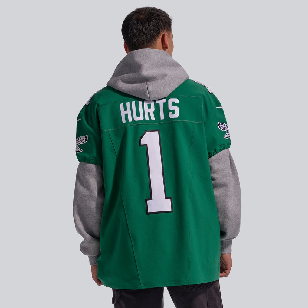 Men's Philadelphia Eagles Jalen Hurts Kelly Green Alternate Vapor F.U.S.E. Elite Jersey
