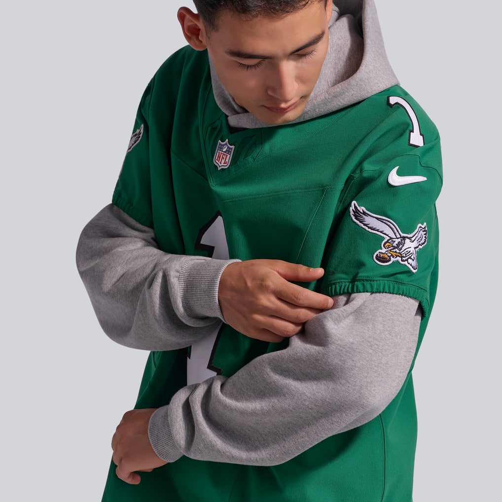 Men's Philadelphia Eagles Jalen Hurts Kelly Green Alternate Vapor F.U.S.E. Elite Jersey