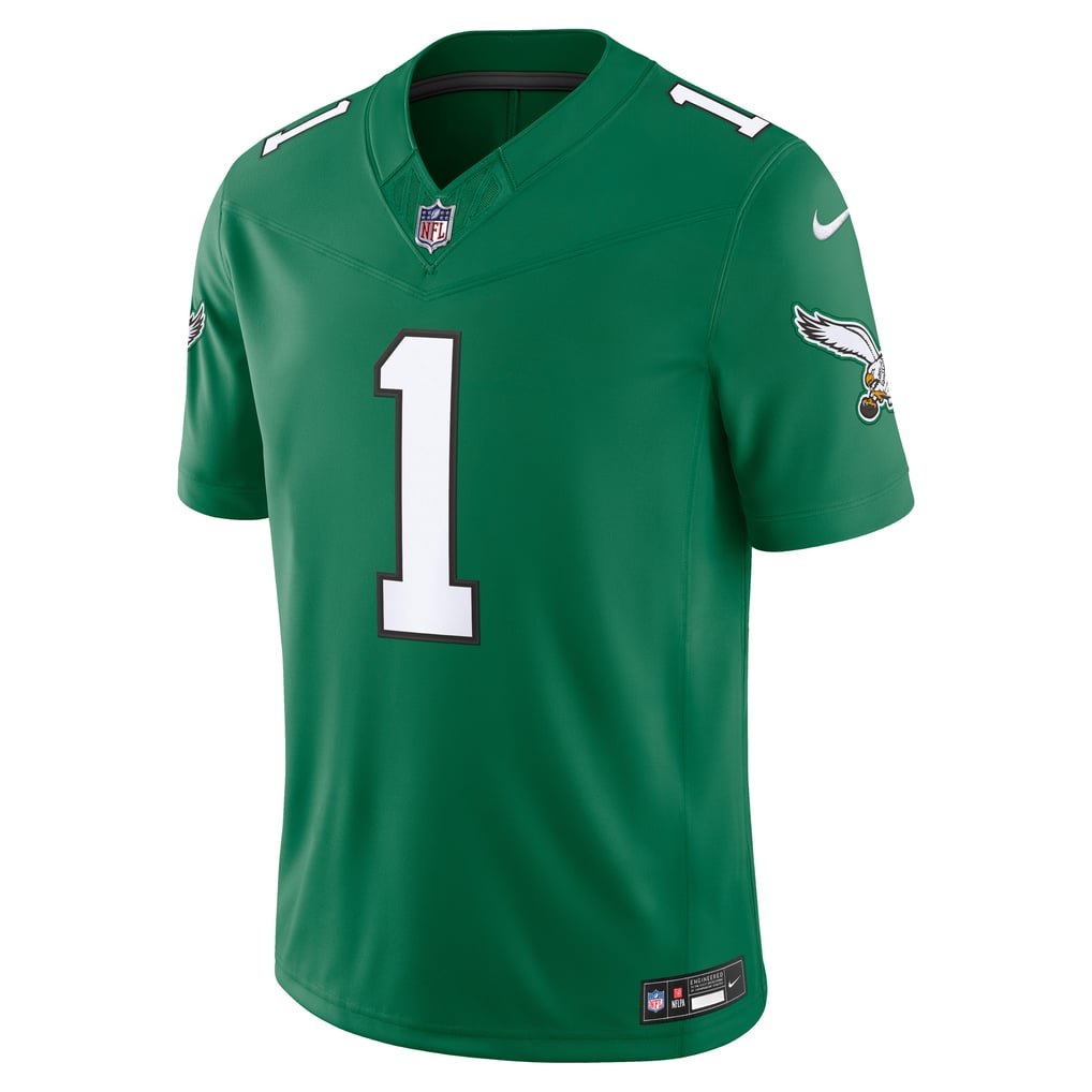 Men's Philadelphia Eagles Jalen Hurts Kelly Green Alternate Vapor F.U.S.E. Stitched Limited Jersey