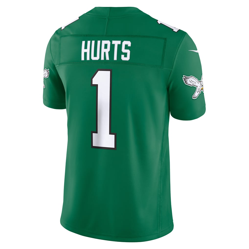Men's Philadelphia Eagles Jalen Hurts Kelly Green Alternate Vapor F.U.S.E. Stitched Limited Jersey