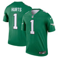 Men's Philadelphia Eagles Jalen Hurts Kelly Green Legend Player Performance Top