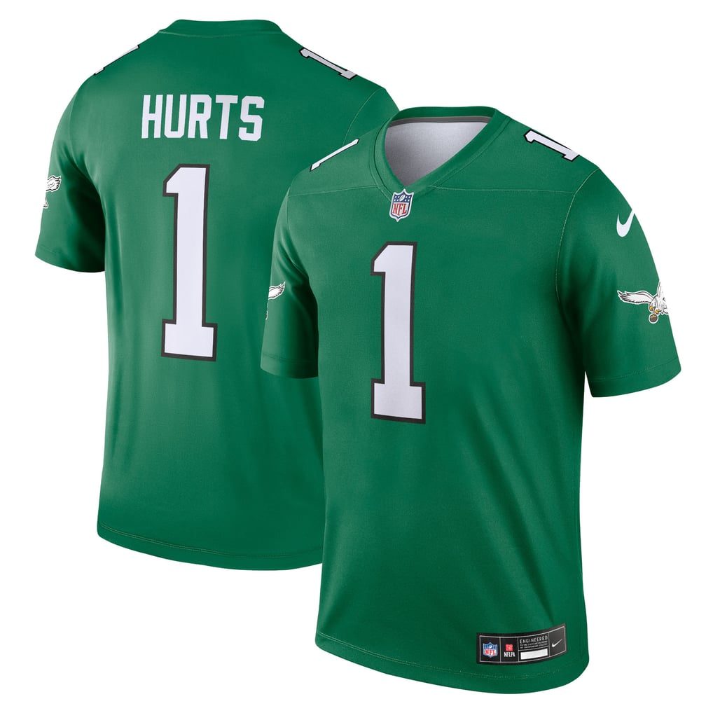 Men's Philadelphia Eagles Jalen Hurts Kelly Green Legend Player Performance Top