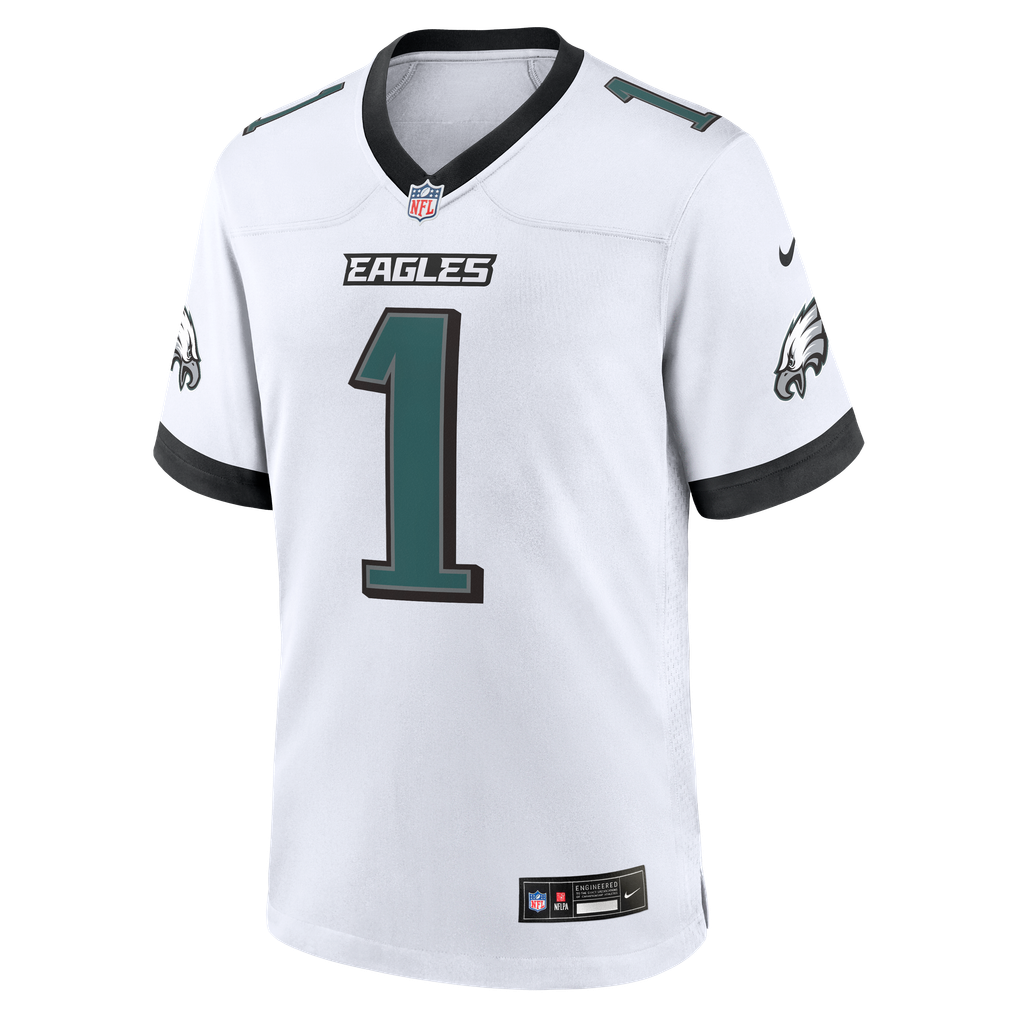 Men's Philadelphia Eagles Jalen Hurts White Game Jersey
