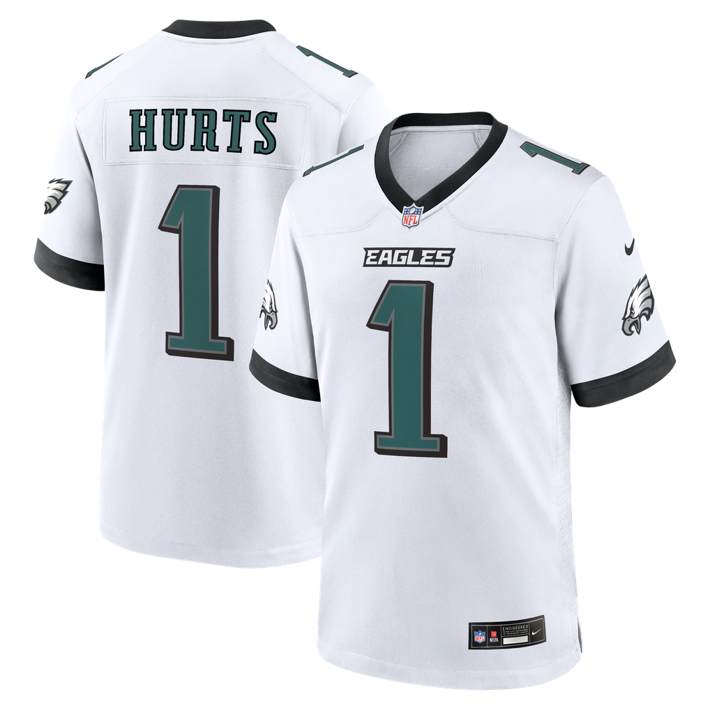 Men's Philadelphia Eagles Jalen Hurts White Game Jersey