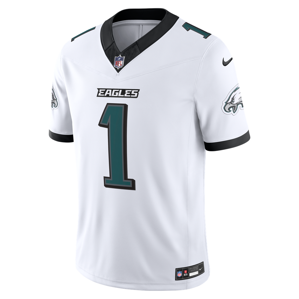 Men's Philadelphia Eagles Jalen Hurts White Vapor F.U.S.E. Stitched Limited Jersey