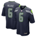 Men's Seattle Seahawks Jalen Milroe College Navy Team Game Jersey