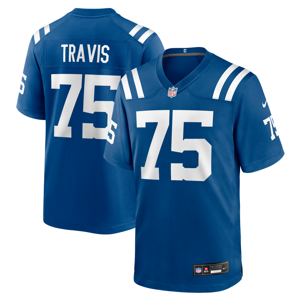Men's Indianapolis Colts Jalen Travis Royal Team Game Jersey