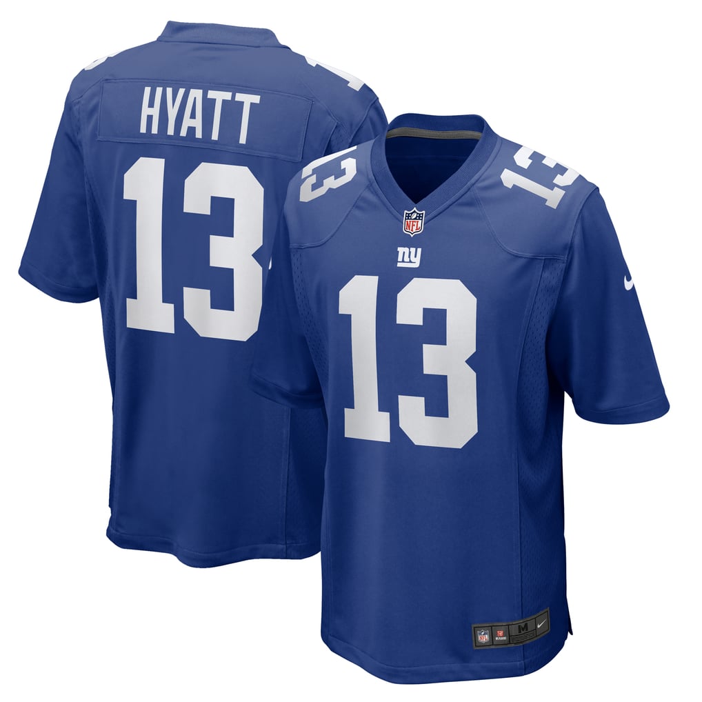Men's New York Giants Jalin Hyatt Royal Team Game Jersey