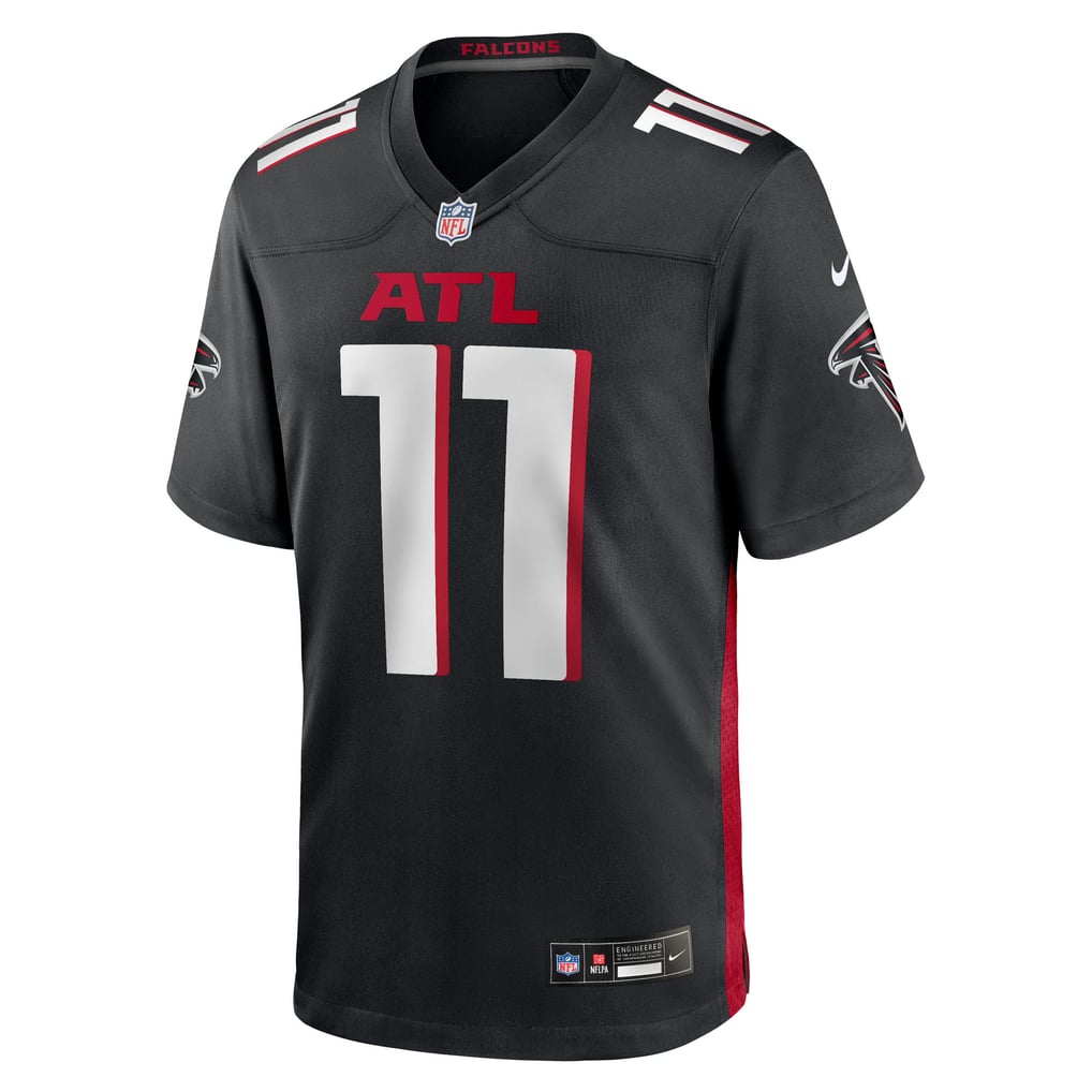 Men's Atlanta Falcons Jalon Walker Black Team Game Jersey