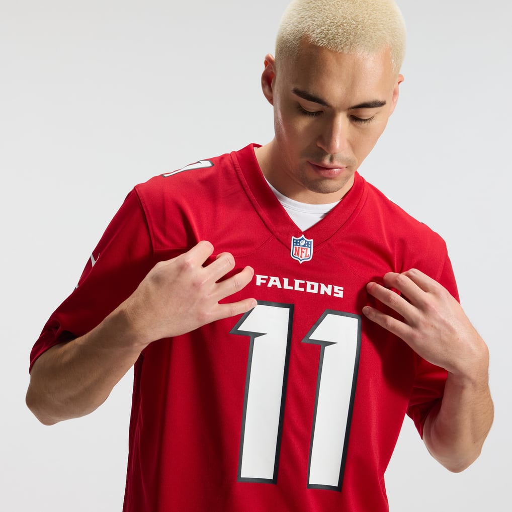 Men's Atlanta Falcons Jalon Walker Red Game Jersey
