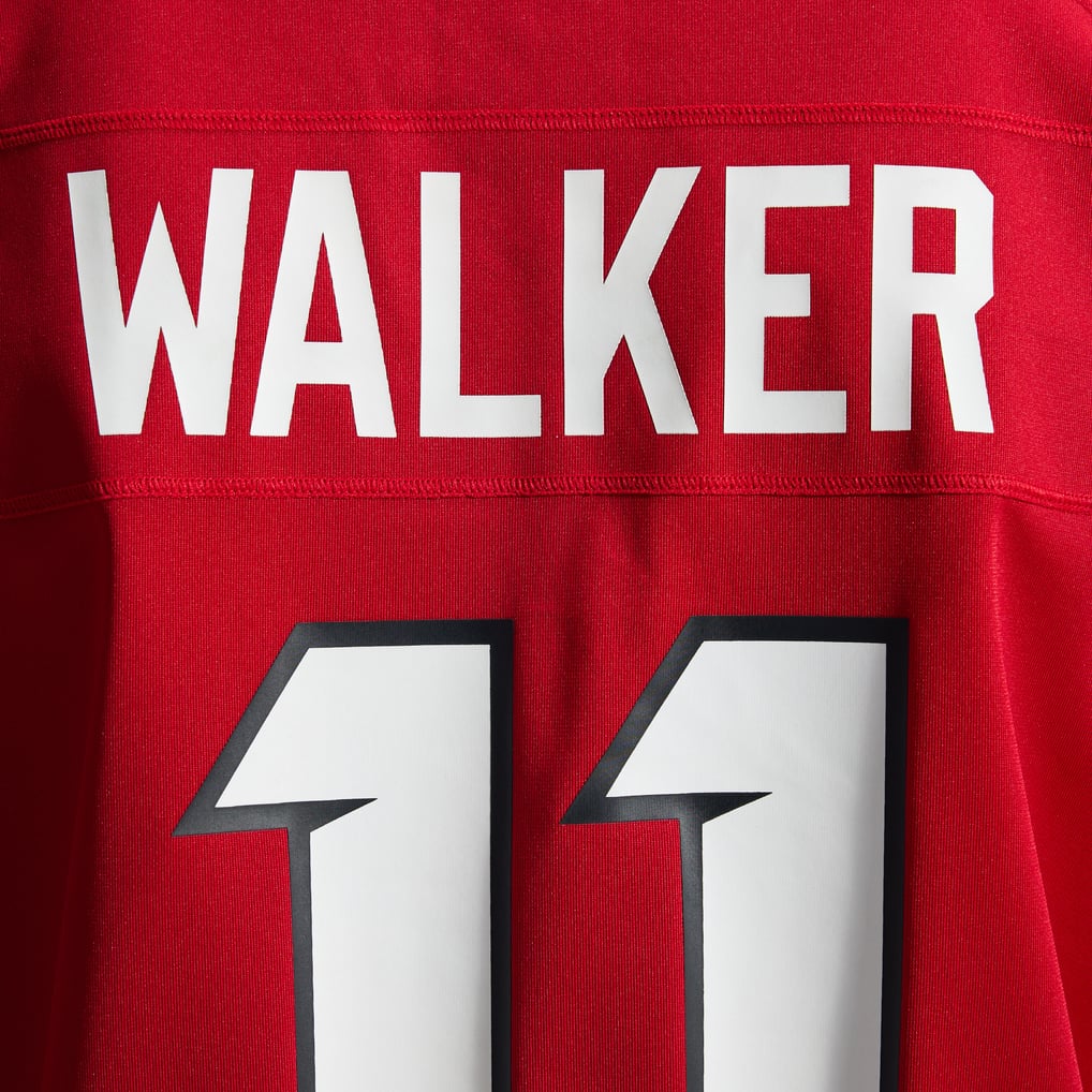 Men's Atlanta Falcons Jalon Walker Red Game Jersey