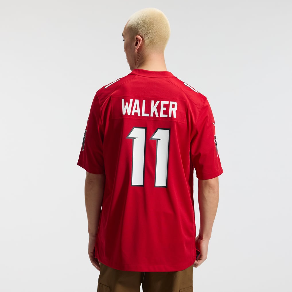 Men's Atlanta Falcons Jalon Walker Red Game Jersey