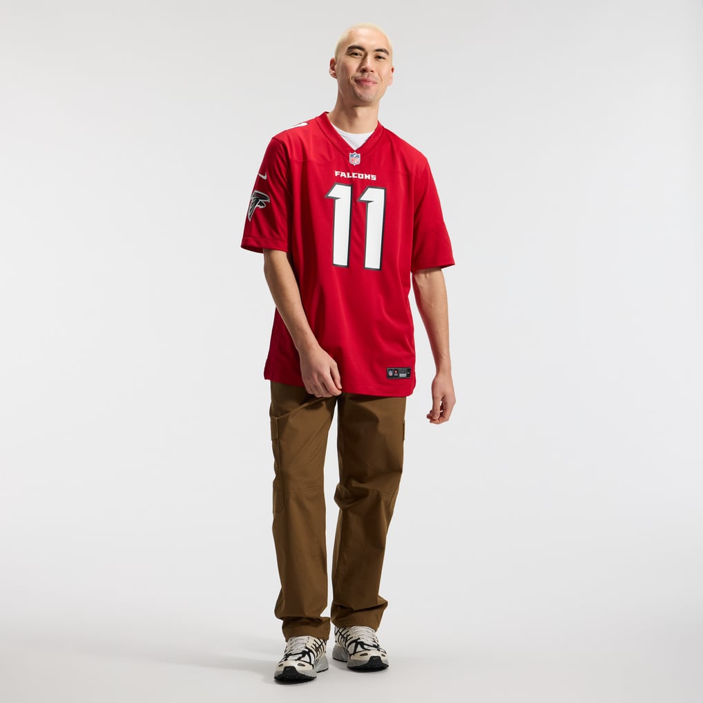 Men's Atlanta Falcons Jalon Walker Red Game Jersey