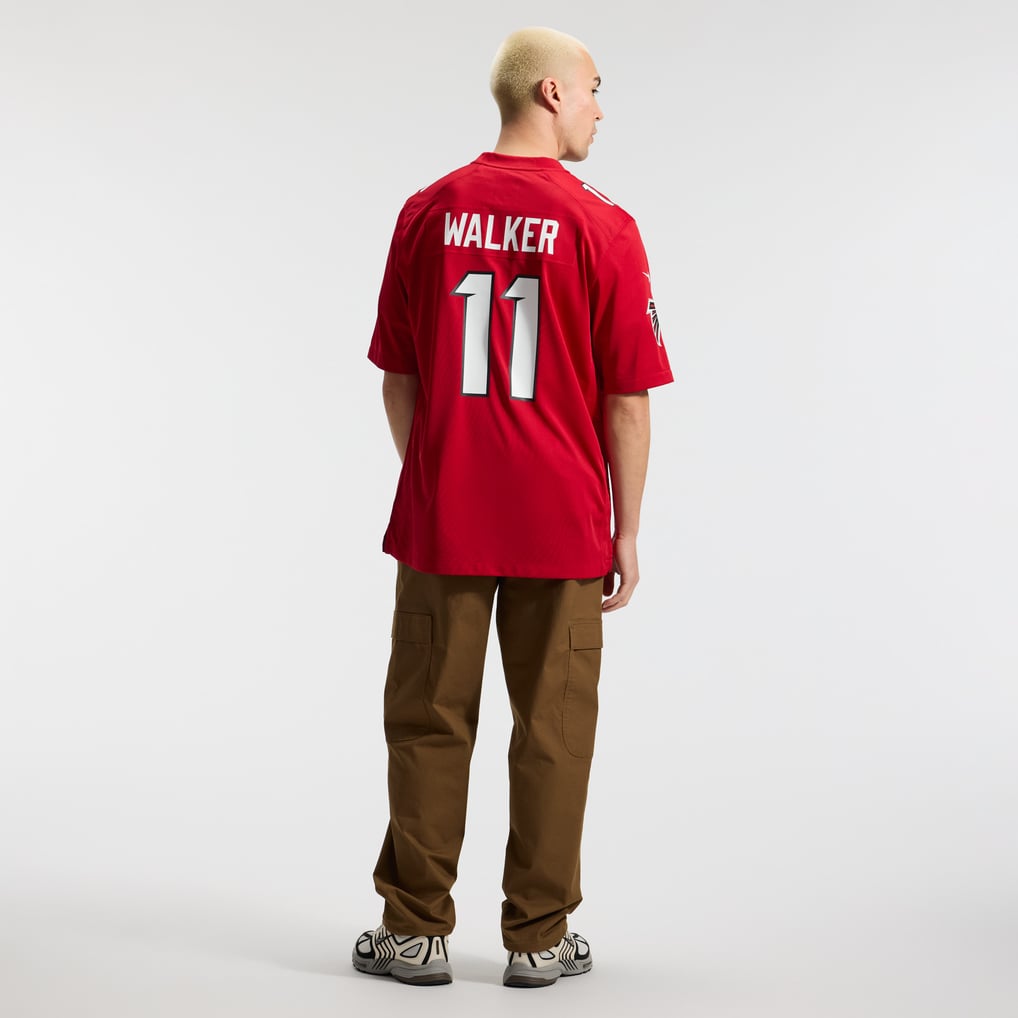 Men's Atlanta Falcons Jalon Walker Red Game Jersey