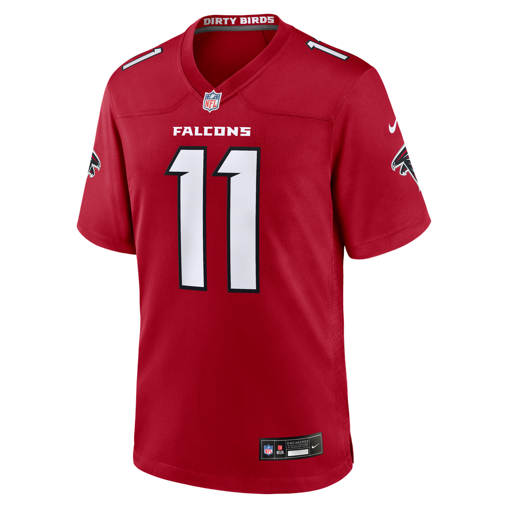 Men's Atlanta Falcons Jalon Walker Red Game Jersey
