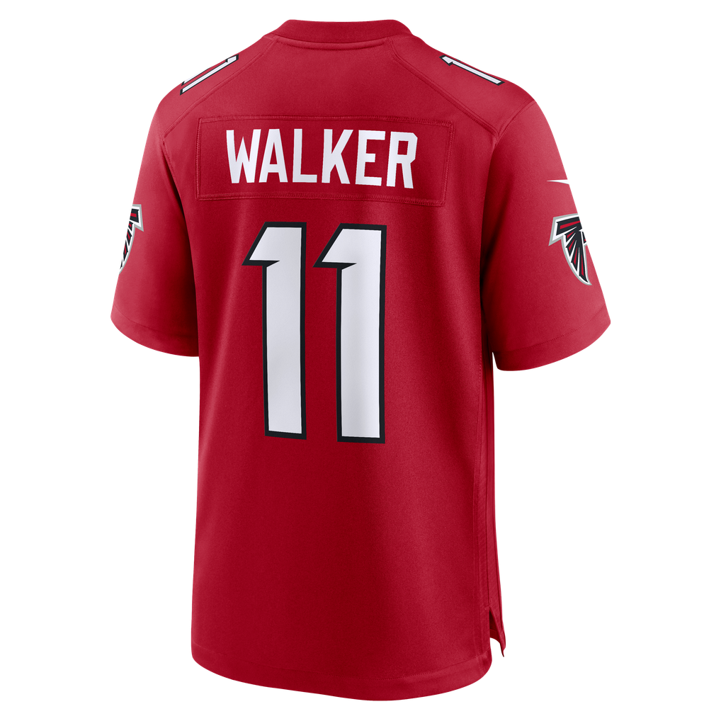 Men's Atlanta Falcons Jalon Walker Red Game Jersey