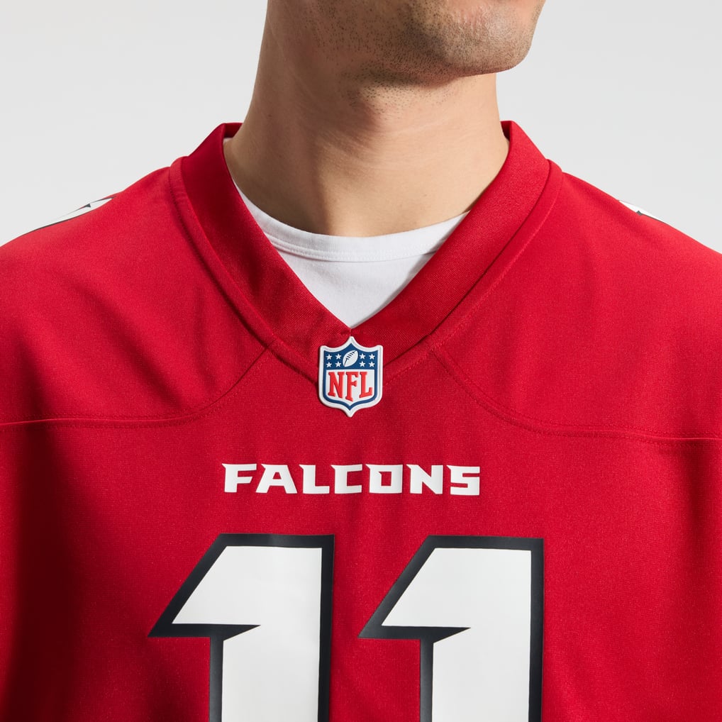 Men's Atlanta Falcons Jalon Walker Red Game Jersey