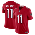 Men's Atlanta Falcons Jalon Walker Red Team Vapor F.U.S.E. Stitched Limited Jersey