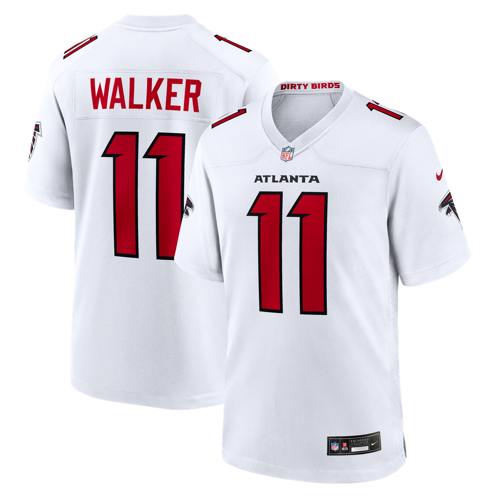 Men's Atlanta Falcons Jalon Walker White Game Jersey