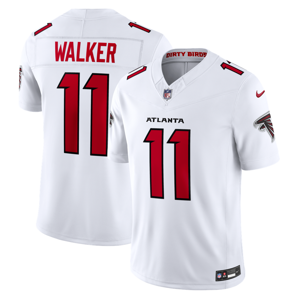 Men's Atlanta Falcons Jalon Walker White Vapor F.U.S.E. Stitched Limited Jersey