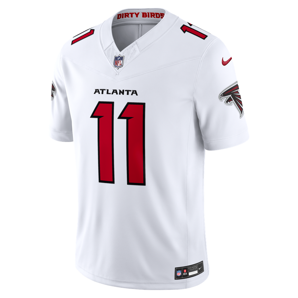 Men's Atlanta Falcons Jalon Walker White Vapor F.U.S.E. Stitched Limited Jersey