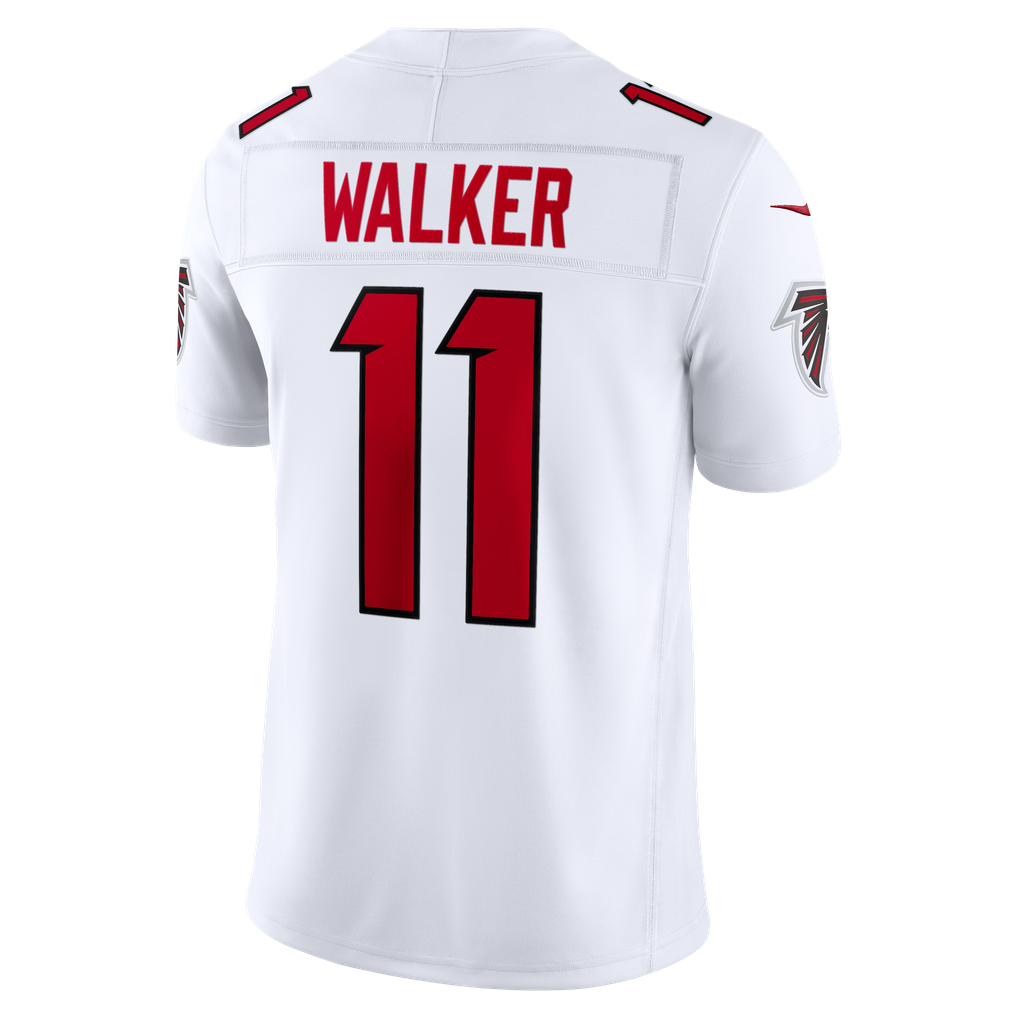 Men's Atlanta Falcons Jalon Walker White Vapor F.U.S.E. Stitched Limited Jersey