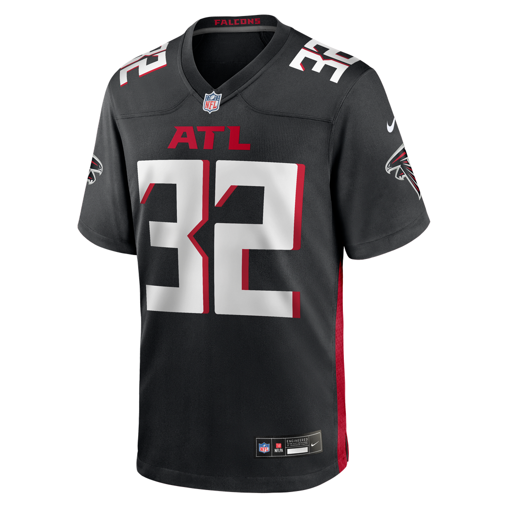 Men's Atlanta Falcons Jamal Anderson Black Game Retired Player Jersey