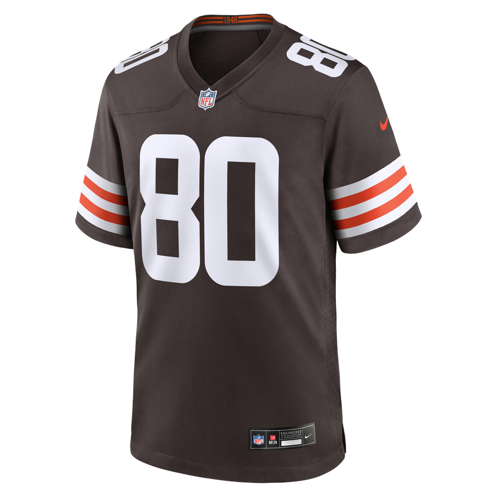 Men's Cleveland Browns Jamari Thrash Brown Team Game Jersey